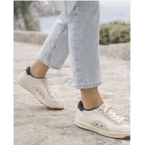 Polo Ralph Lauren Court 100 Sneakers Beige Leather Suede Size 6 Neutral